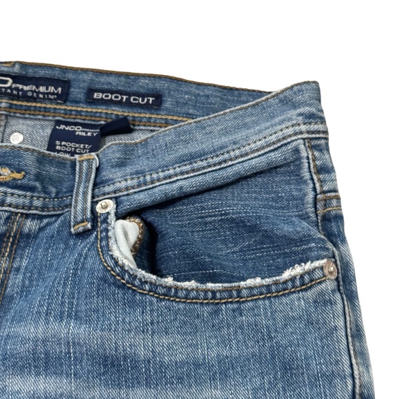 JNCO Premium Boot Cut Low Rise Riley Jeans Mens 34x30 (35x30) Distressed Y2K - Picture 4 of 9